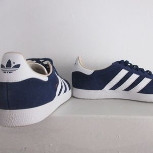 Blue Adidas Suede Shoes Gazelle